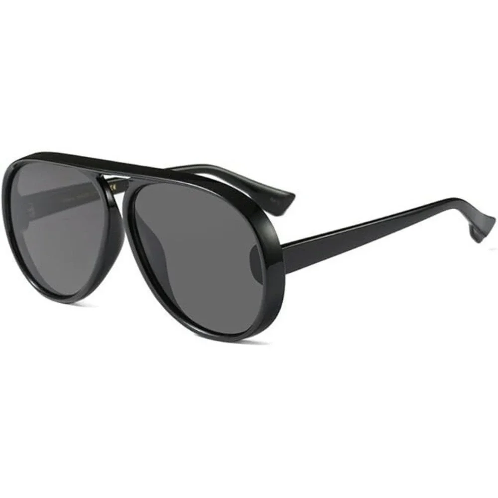 Men Sunglasses Oversized Round Frame Fashion Shade‎ Style UV400 Lentes Humbres